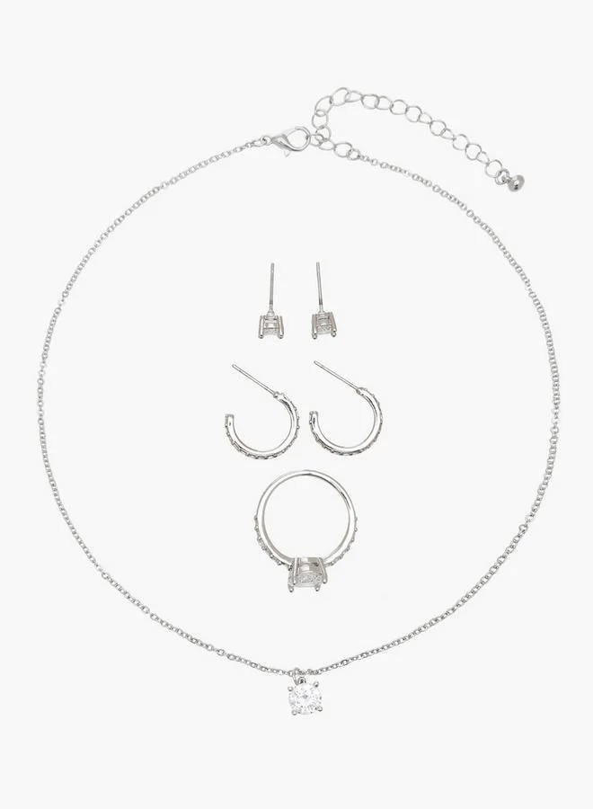 Flora Bella By Shoexpress Metallic 4-Piece Jewellery Set Ramadan Collections